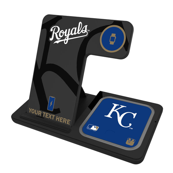 Kansas City Royals Personalized Tilt 3 in 1 Charging Station