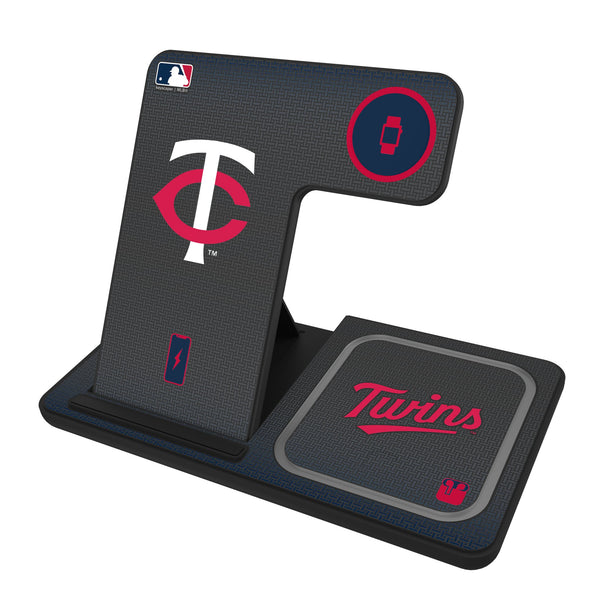 Minnesota Twins Linen 3 in 1 Charging Station