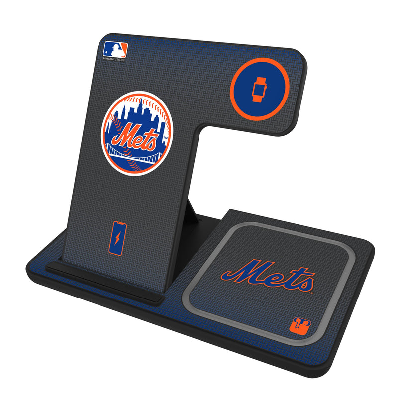New York Mets Linen 3 in 1 Charging Station