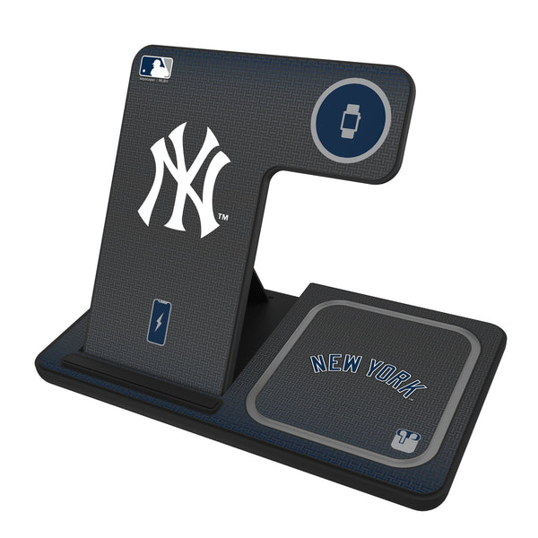 New York Yankees Linen 3 in 1 Charging Station