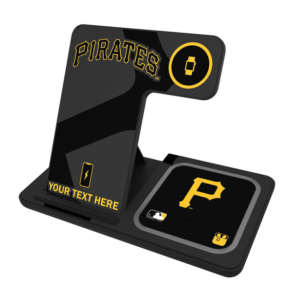 Pittsburgh Pirates Personalized Tilt 3 in 1 Charging Station