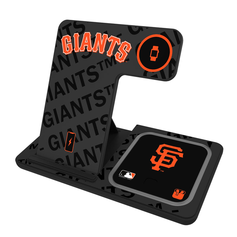San Francisco Giants Monocolor Tilt 3 in 1 Charging Station