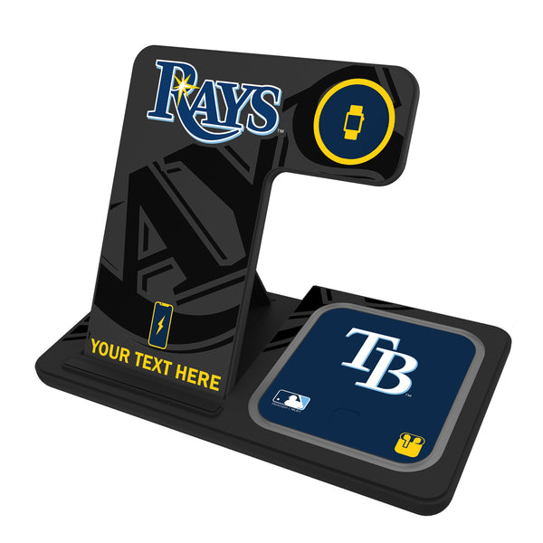 Tampa Bay Rays Personalized Tilt 3 in 1 Charging Station