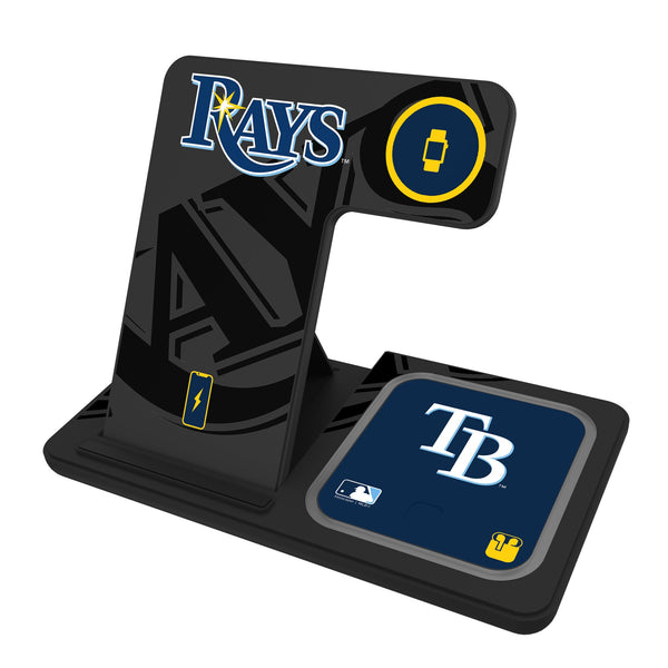 Tampa Bay Rays Monocolor Tilt 3 in 1 Charging Station