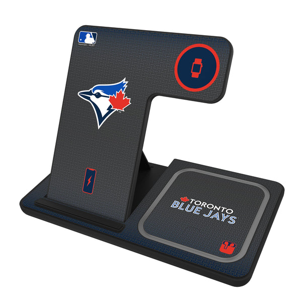 Toronto Blue Jays Linen 3 in 1 Charging Station