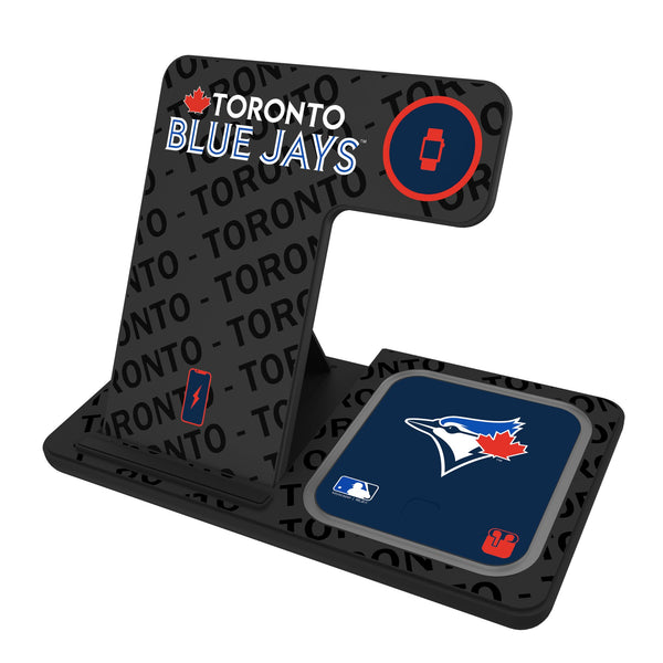 Toronto Blue Jays Monocolor Tilt 3 in 1 Charging Station