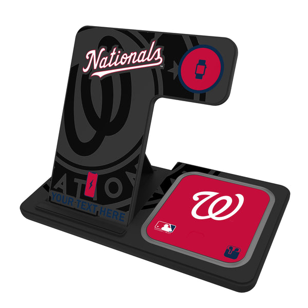 Washington Nationals Personalized Tilt 3 in 1 Charging Station