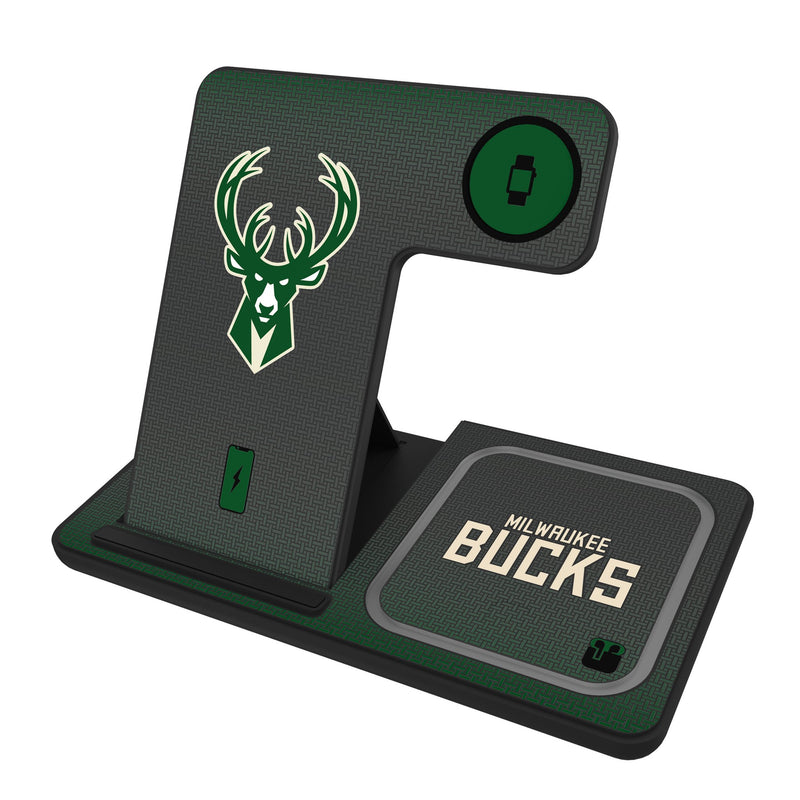 Milwaukee Bucks Linen 3 in 1 Charging Station
