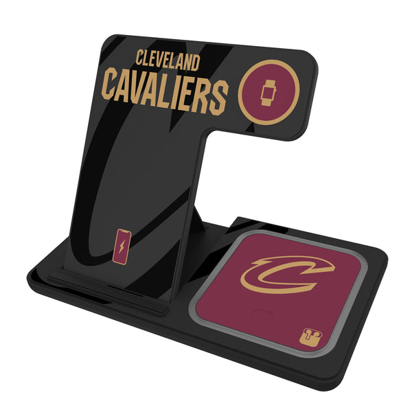 Cleveland Cavaliers Monocolor Tilt 3 in 1 Charging Station