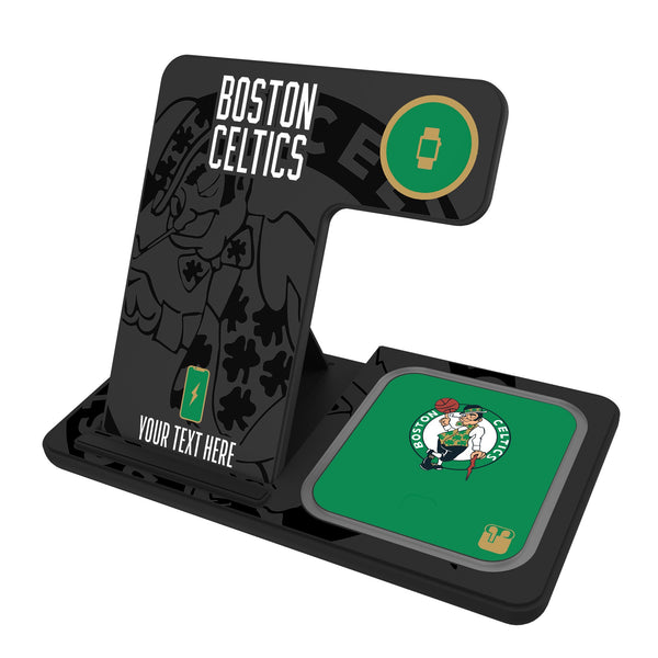 Boston Celtics Personalized Tilt 3 in 1 Charging Station