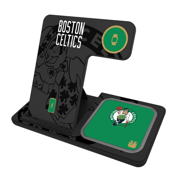 Boston Celtics Monocolor Tilt 3 in 1 Charging Station