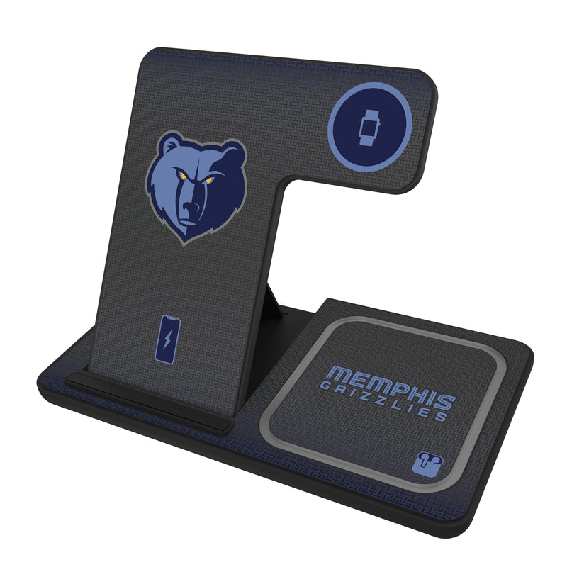Memphis Grizzlies Linen 3 in 1 Charging Station