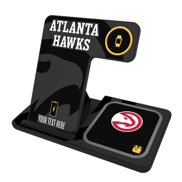 Atlanta Hawks Personalized Tilt 3 in 1 Charging Station
