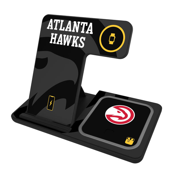 Atlanta Hawks Monocolor Tilt 3 in 1 Charging Station