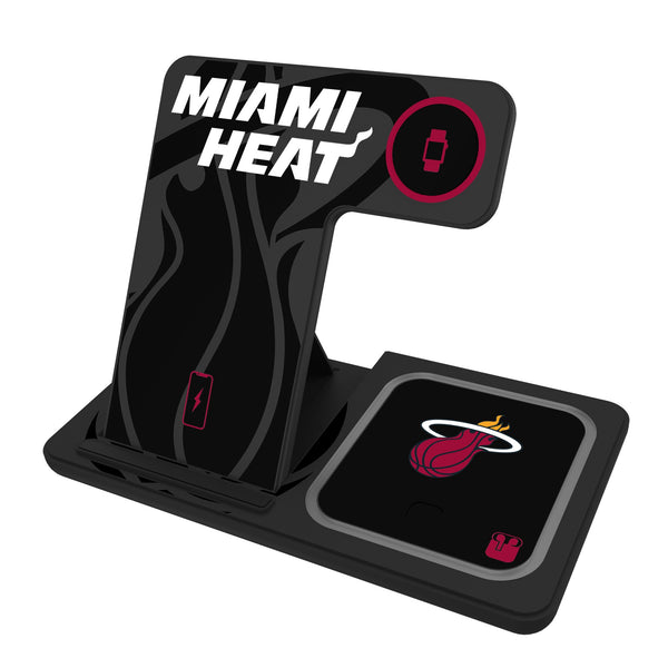 Miami Heat Monocolor Tilt 3 in 1 Charging Station