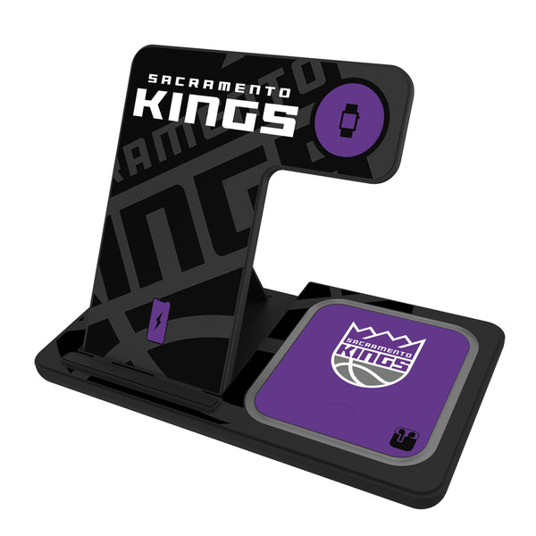 Sacramento Kings Monocolor Tilt 3 in 1 Charging Station