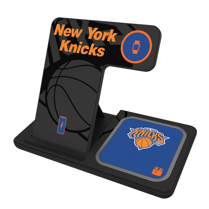 New York Knicks Monocolor Tilt 3 in 1 Charging Station