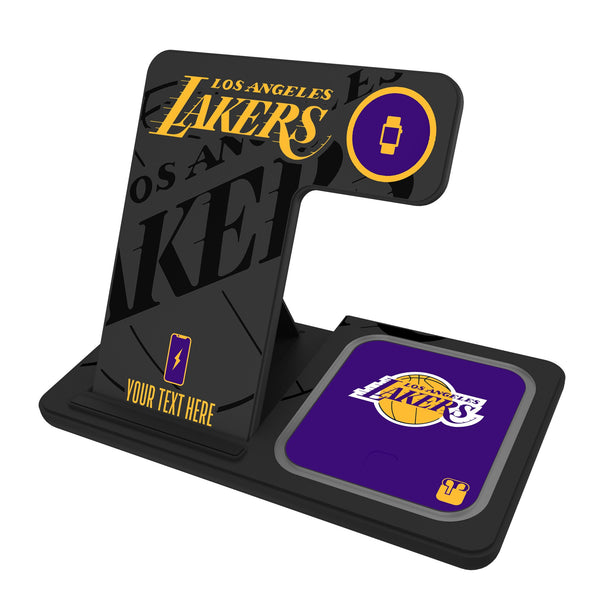Los Angeles Lakers Personalized Tilt 3 in 1 Charging Station