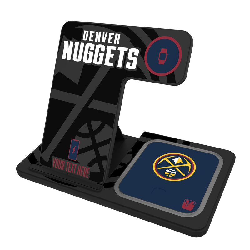 Denver Nuggets Personalized Tilt 3 in 1 Charging Station