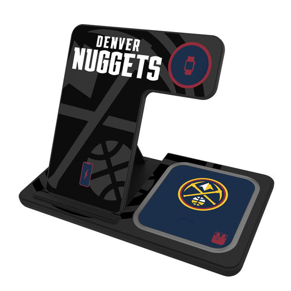 Denver Nuggets Monocolor Tilt 3 in 1 Charging Station