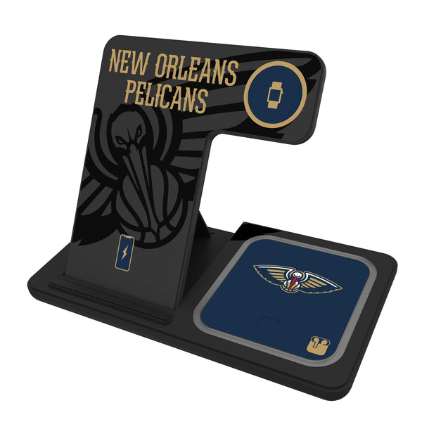 New Orleans Pelicans Monocolor Tilt 3 in 1 Charging Station