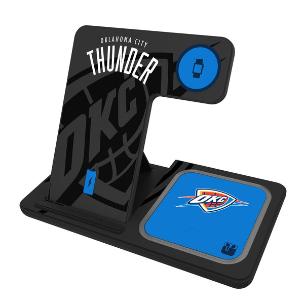 Oklahoma City Thunder Monocolor Tilt 3 in 1 Charging Station