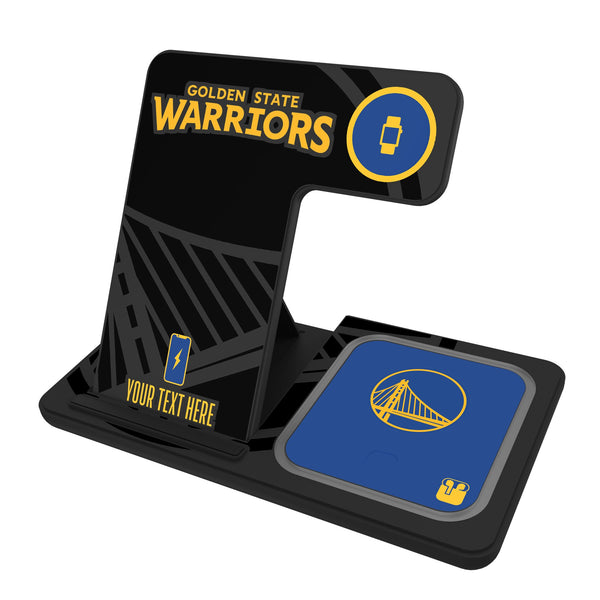 Golden State Warriors Personalized Tilt 3 in 1 Charging Station