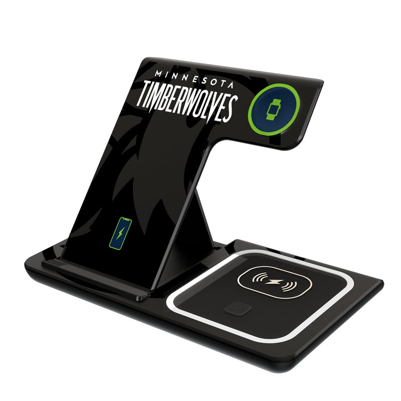 Minnesota Timberwolves Monocolor Tilt 3 in 1 Charging Station