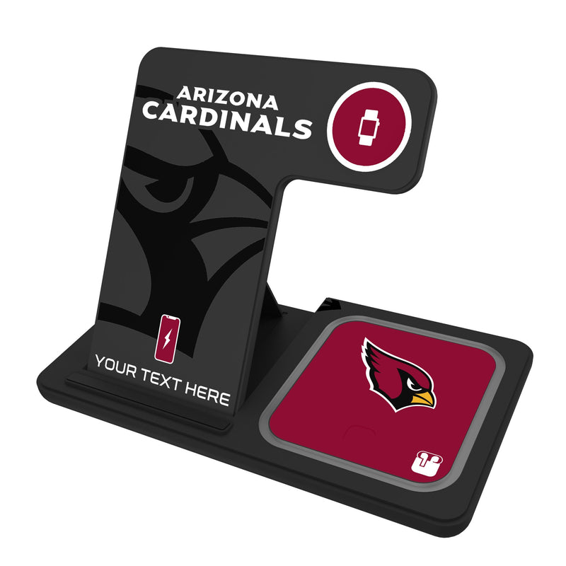 Arizona Cardinals Personalized Tilt 3 in 1 Charging Station
