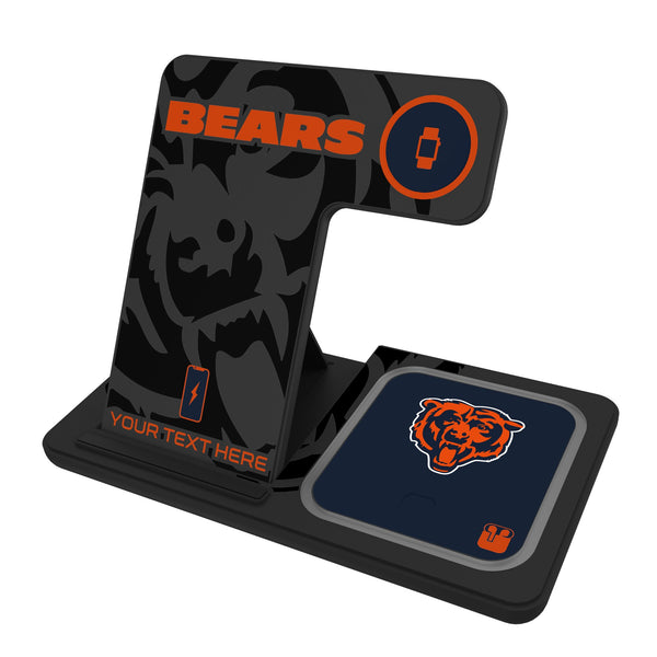 Chicago Bears Personalized Tilt 3 in 1 Charging Station