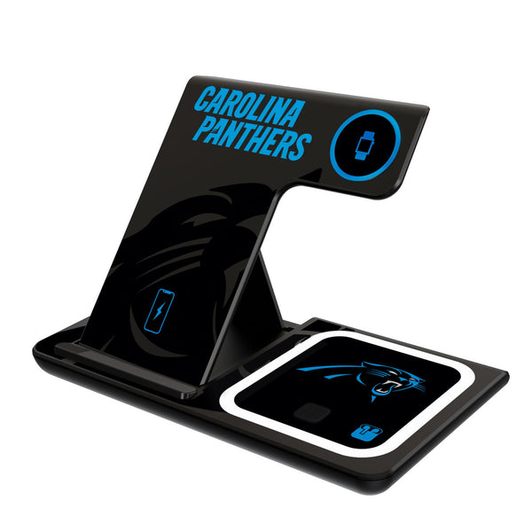 Carolina Panthers Monocolor Tilt 3 in 1 Charging Station