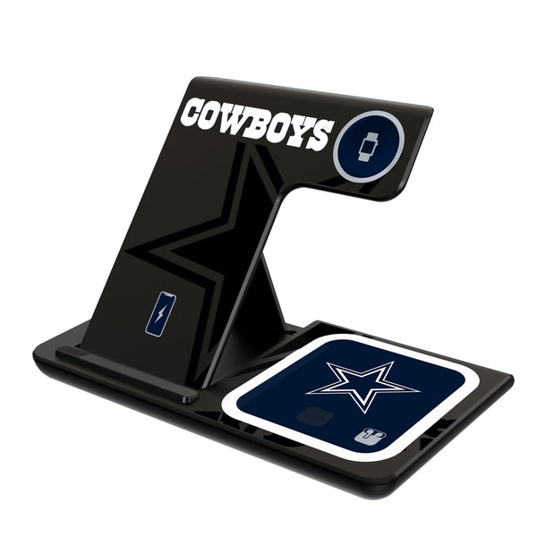 Dallas Cowboys Monocolor Tilt 3 in 1 Charging Station