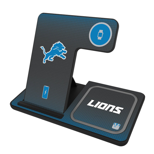 Detroit Lions Linen 3 in 1 Charging Station
