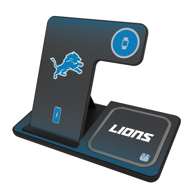Detroit Lions Linen 3 in 1 Charging Station