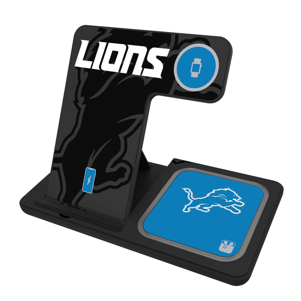 Detroit Lions Monocolor Tilt 3 in 1 Charging Station