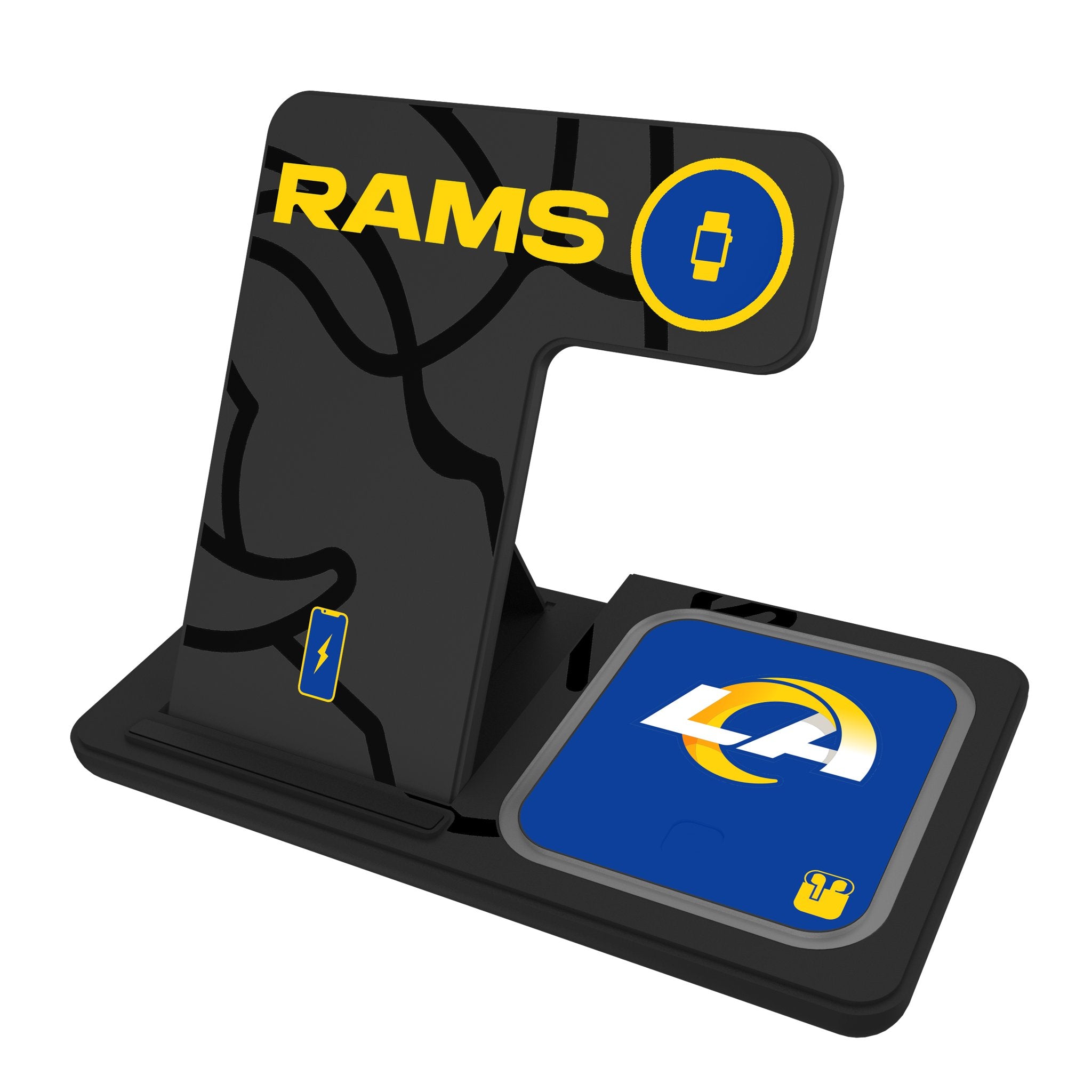 Los Angeles Rams Monocolor Tilt 3 in 1 Charging Station