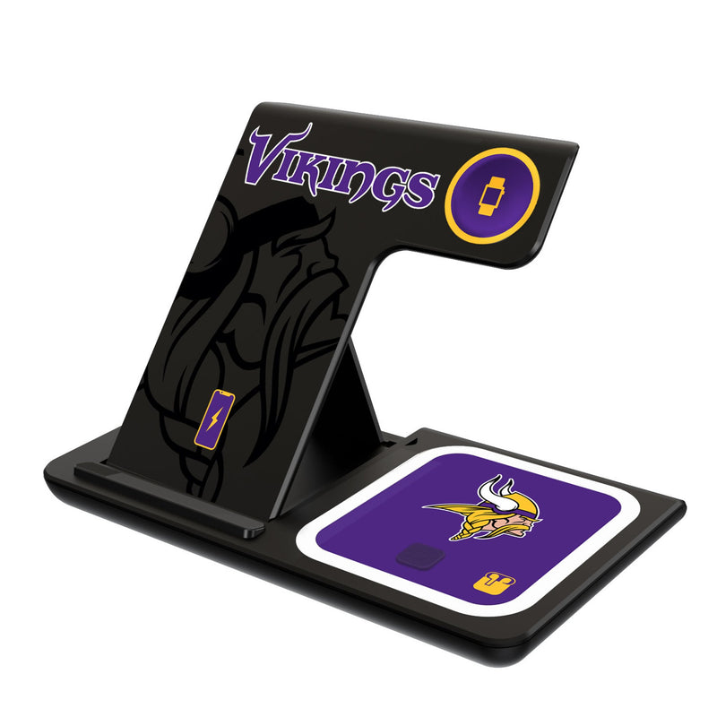 Minnesota Vikings Monocolor Tilt 3 in 1 Charging Station