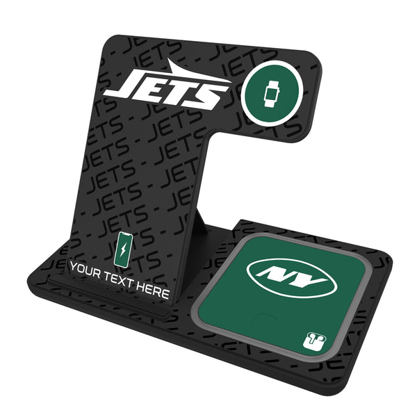 New York Jets Personalized Tilt 3 in 1 Charging Station