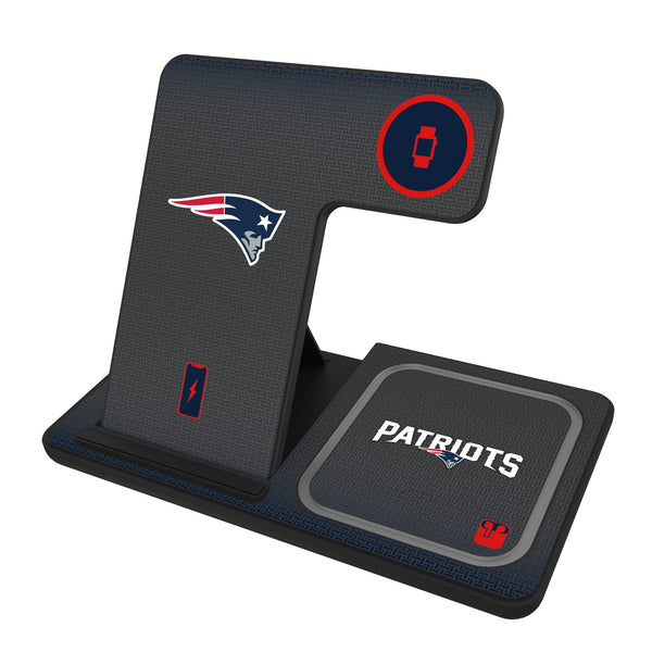New England Patriots Linen 3 in 1 Charging Station