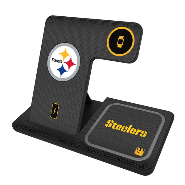 Pittsburgh Steelers Linen 3 in 1 Charging Station
