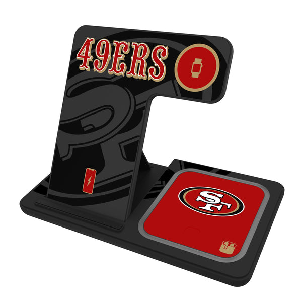 San Francisco 49ers Monocolor Tilt 3 in 1 Charging Station