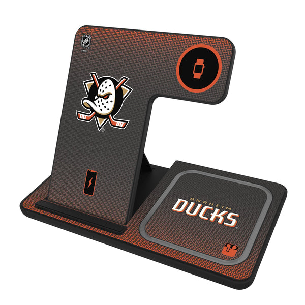 Anaheim Ducks Linen 3 in 1 Charging Station