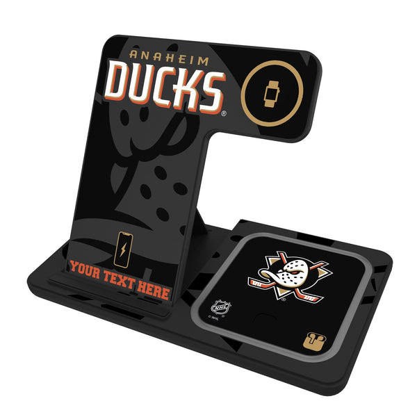 Anaheim Ducks Personalized Tilt 3 in 1 Charging Station