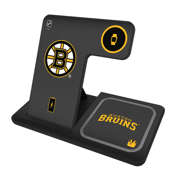 Boston Bruins Linen 3 in 1 Charging Station