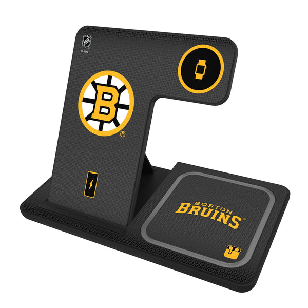 Boston Bruins Linen 3 in 1 Charging Station