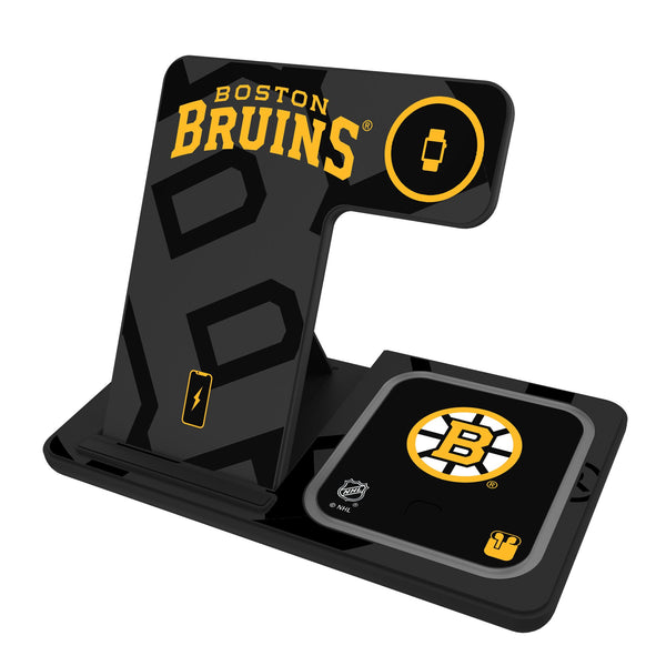 Boston Bruins Monocolor Tilt 3 in 1 Charging Station