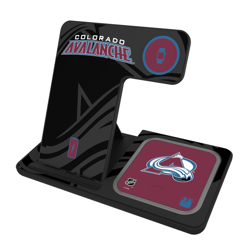 Colorado Avalanche Monocolor Tilt 3 in 1 Charging Station