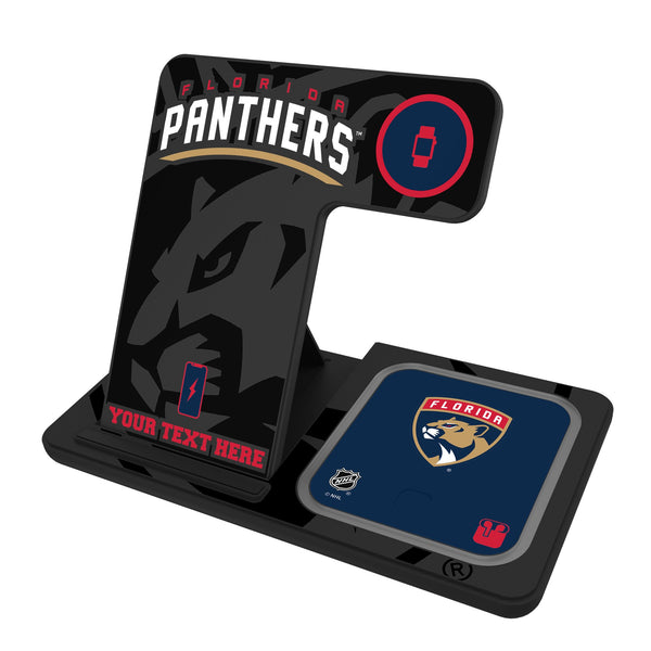 Florida Panthers Personalized Tilt 3 in 1 Charging Station