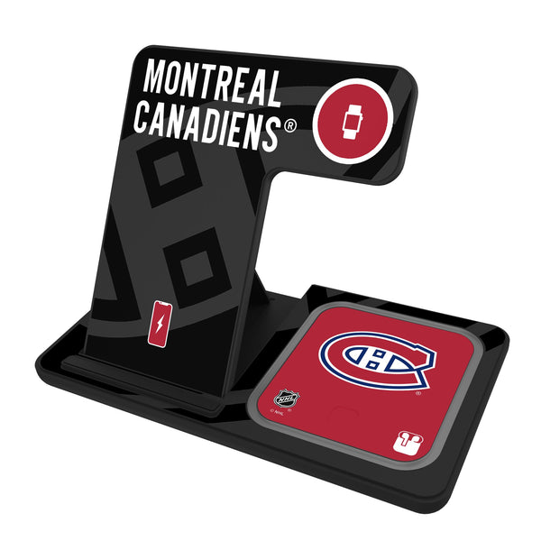 Montreal Canadiens Monocolor Tilt 3 in 1 Charging Station