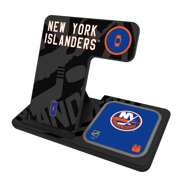 New York Islanders Monocolor Tilt 3 in 1 Charging Station